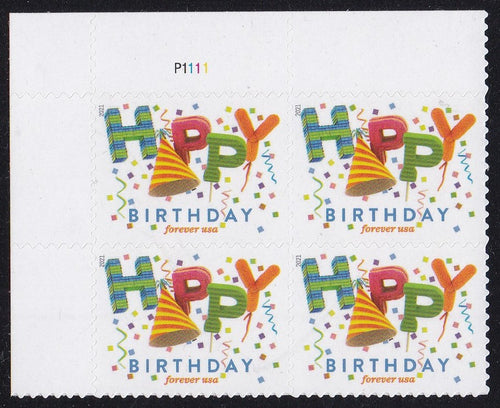 # 5635 (2021) Happy Birthday - PB, UL # P1111, MNH