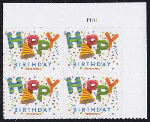 # 5635 (2021) Happy Birthday - PB, UR # P1111, MNH