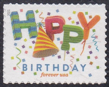 # 5635 (2021) Happy Birthday - Sgl, MNH