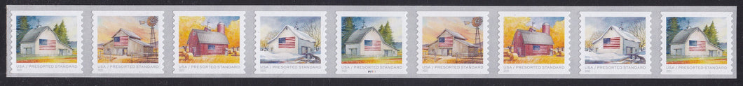 # 5684-87 (2022) Flags on Barns - PS/9, #P11111, MNH