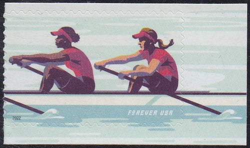 # 5695 (2022) Rowing - Red sgl with margin, MNH