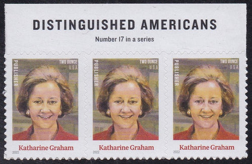# 5699 (2022) Graham - Strip/3 w Top Label, MNH