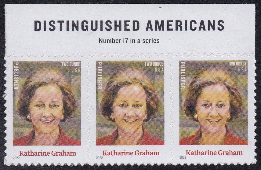 # 5699 (2022) Graham - Strip/3 w Top Label, MNH