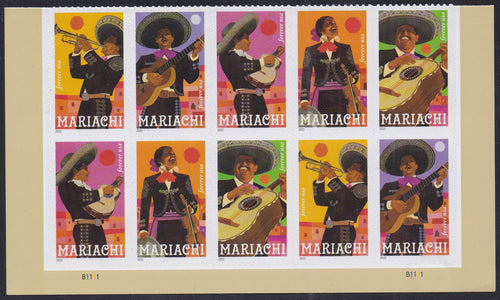# 5703-07 (2022) Mariachi - PB/10, B #B1111, MNH