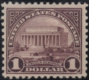# 571 (1923) Lincoln Memorial - Sgl, VF MNH [5]