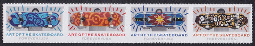 # 5763-66 (2023) Skateboard Art - Strip/4, MNH