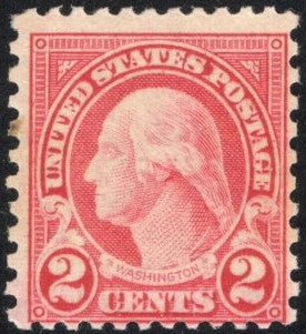 # 579 (1923) Washigton - Sgl, MNH, sm stain