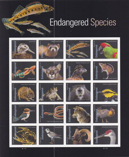 # 5799 (2023) Endangered Species - Pane, MNH