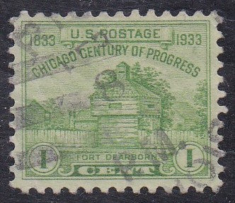 # 728 (1933) Restoration of Fort Dearborn - Sgl, Used