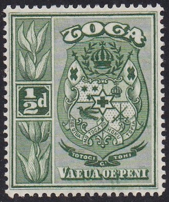 Tonga # 73 (1942) Coat of Arms - Sgl, MLH
