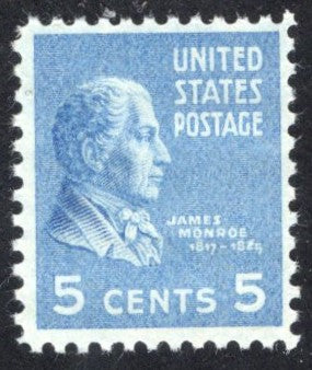 # 810 (1938) Monroe, lt blue - Sgl, MNH