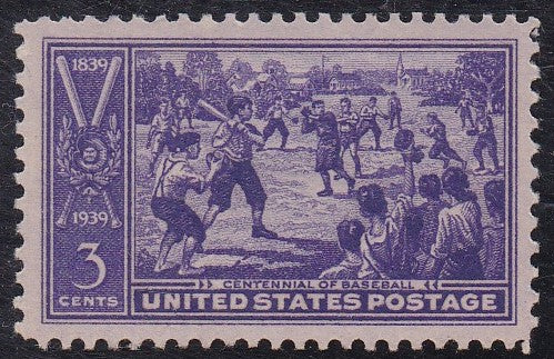 # 855 (1939) Sandlot Baseball - Sgl, MNG