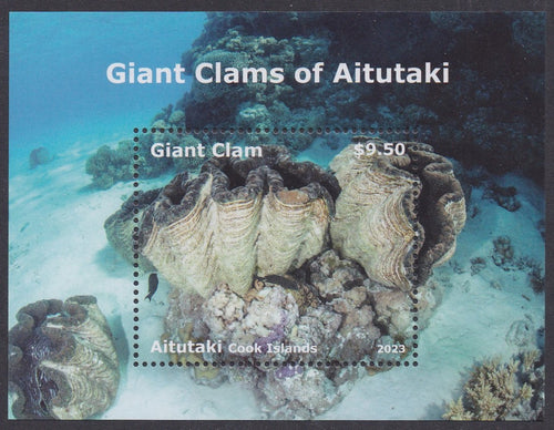 Aitutaki (2023) Giant Clams - S/S, MNH