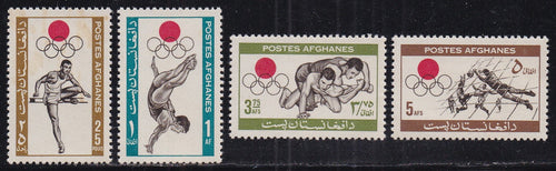 Afghanistan # 690-93 (1964) Olympics - Sgls, Set/4, MNH