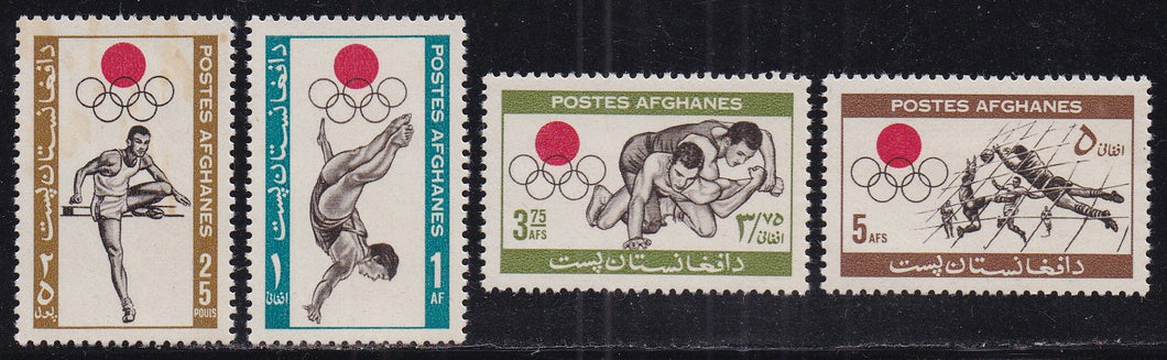 Afghanistan # 690-93 (1964) Olympics - Sgls, Set/4, MNH