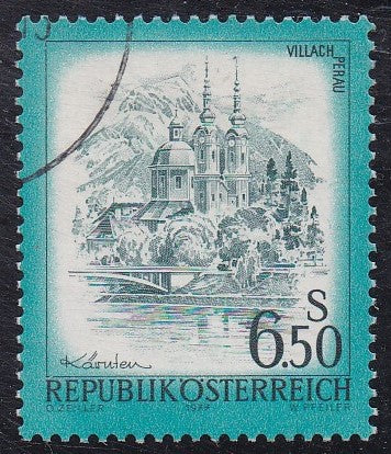 Austria #968 (1973) Church - Sgl, Used
