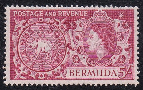 Bermuda # 160 (1953) Hog Coin - Sgl, MH