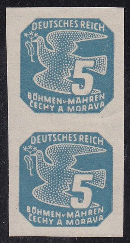 Bohemia & Moravia # P12 (1943) Bird - Pair, MNH