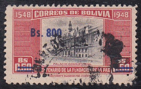 Bolivia # 400 (1957) Palace - Sgl, Used