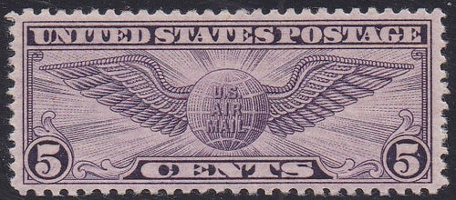 # C16 (1931) Winged Globe - Sgl, XF MLH [Q]