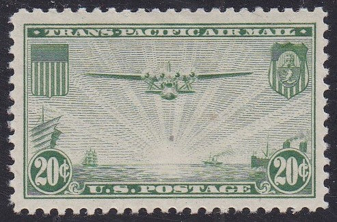 # C21 (1937) China Clipper - Sgl, VF+ MLH [Q]