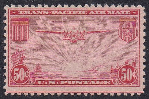 # C22 (1937) China Clipper - Sgl, FVF MLH (Q)