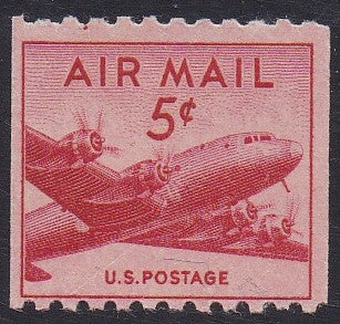 # C37 (1948) DC-4 Skymaster - Coil sgl, MNH (Q)