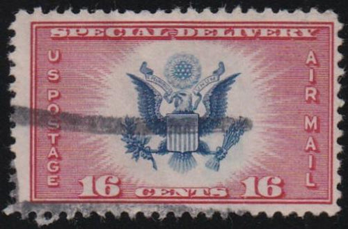 CE2 (1936) Eagle, Air Post Special Delivery - Sgl, Used (2)