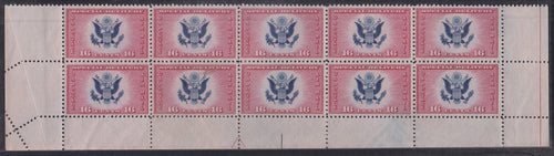 # CE2 (1936) Airmail Special Delivery - Type 1 BK/10, Fold Over, MNH