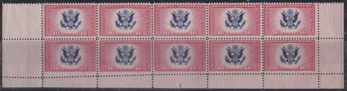 # CE2 (1936) Airmail Special Delivery - Type 1 BK/10, Wandering Perf, MNH