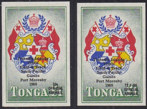 Tonga # CO19 - CO20 (1968) Field & Track Trials - Sgls, Set/2, MLH