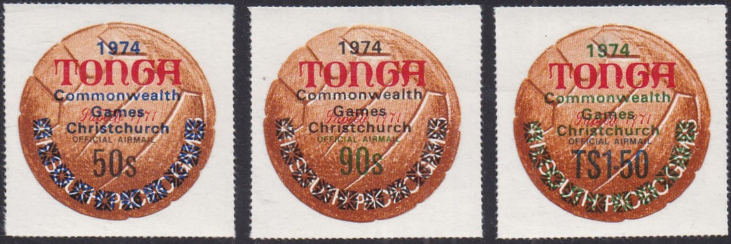 Tonga # CO75-CO77 (1973) Commonwealth Games - Sgls, Set/3, MLH