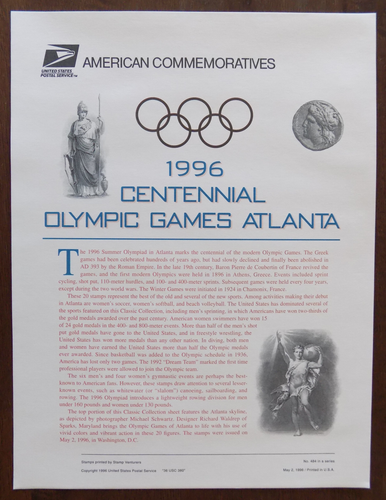 CP496 (1996) Olympic Games - Commemorative Panels