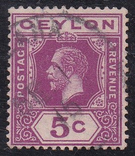 Ceylon # 203 (1912) George V - Sgl, Used