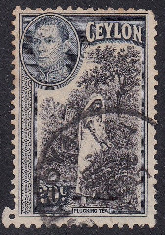 Ceylon # 283 (1938) Picking Tea - Sgl, Used