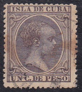 Cuba # 132 (1896) King Alfonso XIII - Sgl, Used
