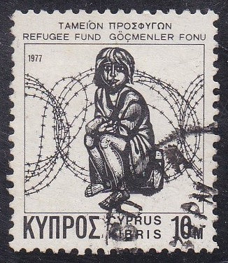 Cyprus # RA3 (1977) Child Behind Barbed Wire - Sgl, Used