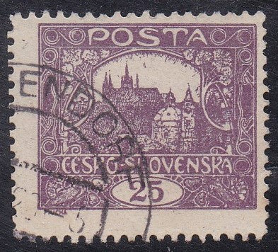 Czechoslovakia # 46 (1919) Cathedral, Type IV - Sgl, Used