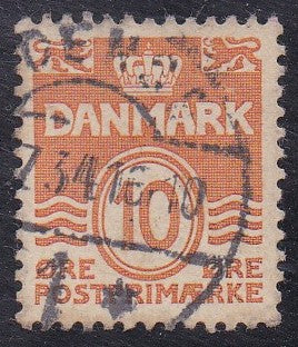 Denmark # 228 (1940) Numeral and Waves - Sgl, Used