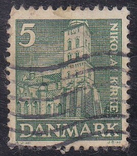 Denmark # 252 (1936) Nikolai Church - Sgl, Used