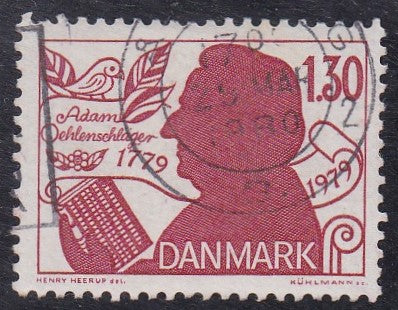 Denmark # 659 (1979) Oehlenschlager - Sgl, Used