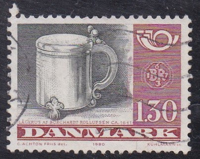Denmark # 670 (1980) Silver Tankard - Sgl, Used