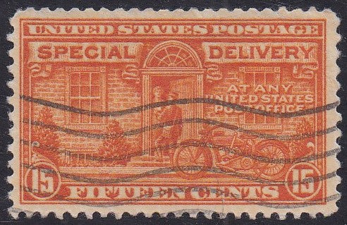 # E16 (1931) Motorcycle Messenger, Special Delivery - Used, VF [Q]