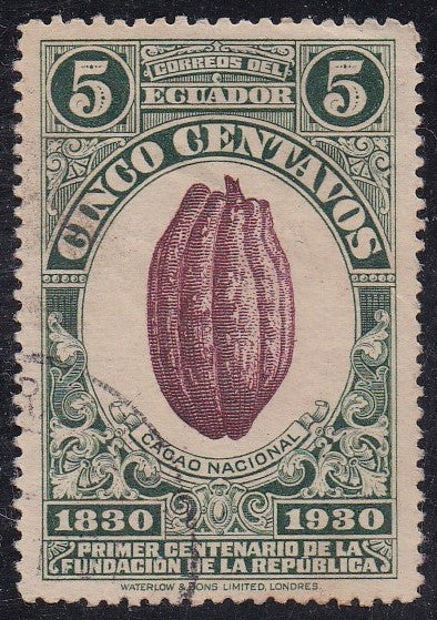 Ecuador # 306 (1930) Cacao Pod - Sgl, Used