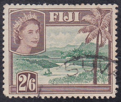 Fiji # 159 (1954) River Scene - Sgl, Used