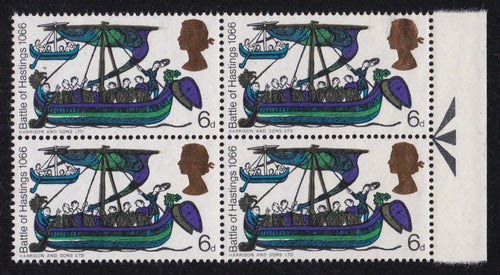 Great Britain # 476 (1966) Norman Ship - Arrow BK/4, Right, MNH