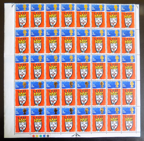 Great Britain # 478 (1966) Christmas - BK/40, Bottom Half-sheet, MNH