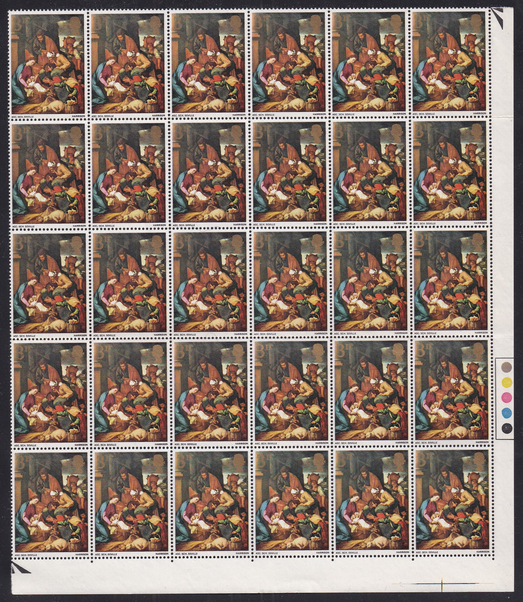 Great Britain # 522 (1967) Shepherds - Quarter-Pane of 30, LR, MNH