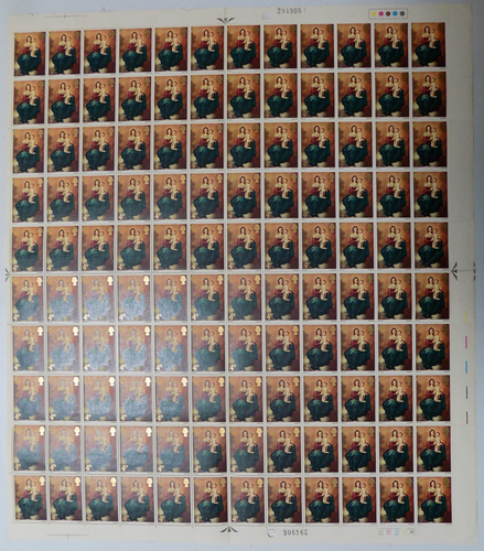 Great Britain # 523 (1967) Madonna - Pane of 120, MNH