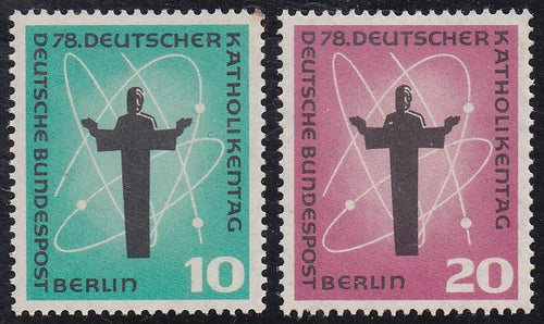 Germany # 9N162-63 (1958) German Catholics - Sgls, Set/2, MNH